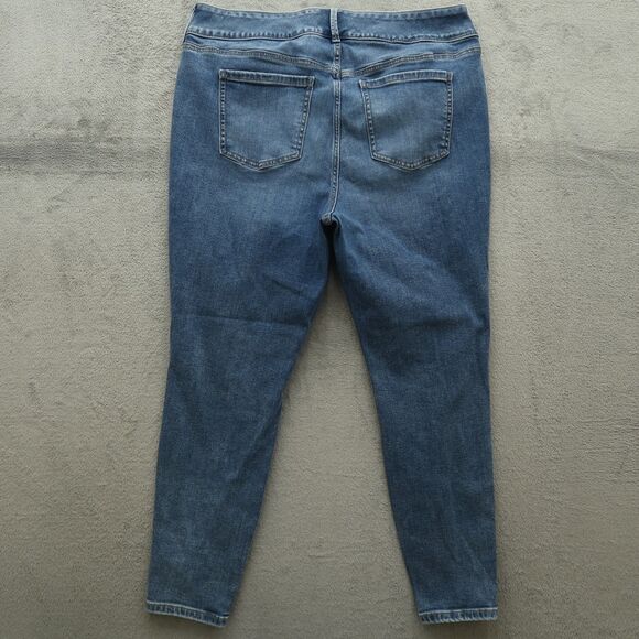 Torrid Jeans Women's Size 18R Blue High-Rise Jegging Denim 28" Inseam Destroyed - Picture 11 of 16
